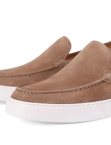 Чоловічі туфлі замшеві бежеві (0662A10-028-MU45) - фото 5 - Miraton