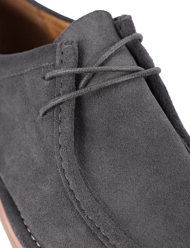 Чоловічі туфлі замшеві сірі (MS67636-1) - фото 5 - Miraton