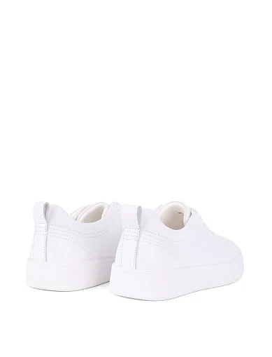 Жіночі кеди шкіряні білі(2060-5) - фото 4 - Miraton