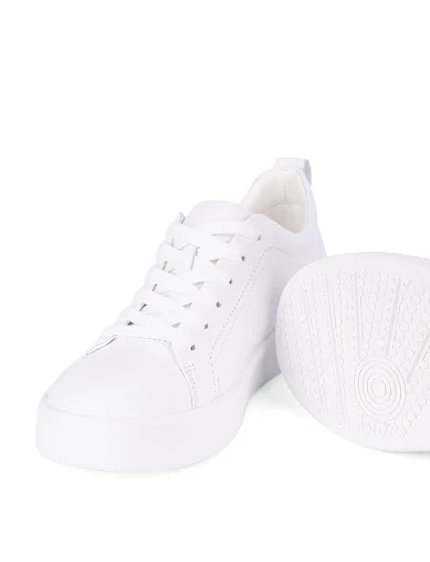 Жіночі кеди шкіряні білі(2060-5) - фото 5 - Miraton