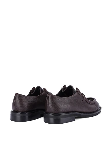 Жіночі туфлі шкіряні темно-коричневі(Y2055-1) - фото 4 - Miraton