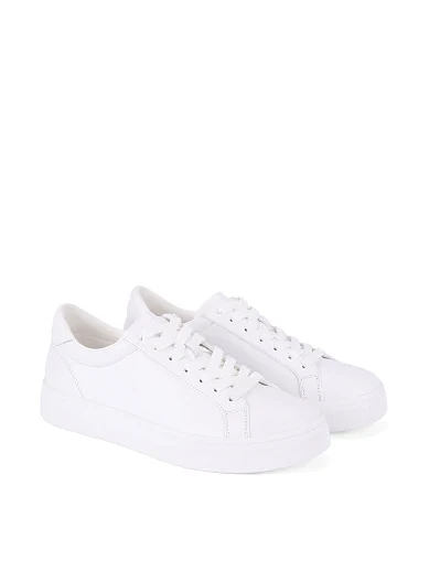 Жіночі кеди шкіряні білі(9981-1) - фото 3 - Miraton