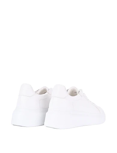 Жіночі кеди шкіряні білі(AXK24160-1) - фото 4 - Miraton