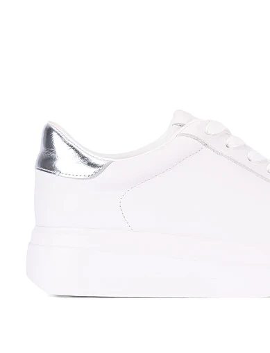 Женские кеды кожаные белые - фото 5 - Miraton