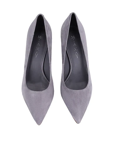 Жіночі туфлі велюрові срібного кольору(MP355-1-17) - фото 2 - Miraton