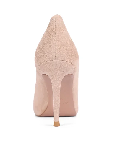 Жіночі туфлі велюрові бежеві(MP852-7-17) - фото 5 - Miraton