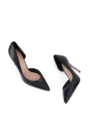 Женские туфли кожаные черные - фото 6 - Miraton