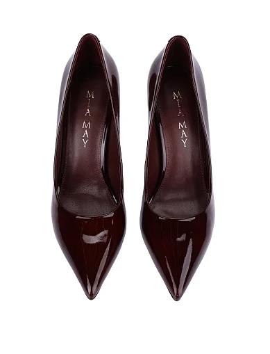 Жіночі туфлі лакові бордові(MP969-1-9) - фото 2 - Miraton