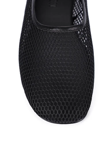 Жіночі балетки з сітки чорні(JR1202-1A) - фото 5 - Miraton