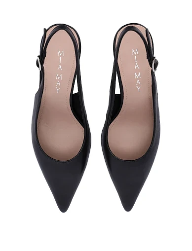 Жіночі шкіряні туфлі чорні(5546-6) - фото 2 - Miraton