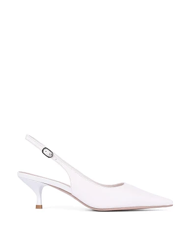 Женские туфли кожаные белые - фото 1 - Miraton