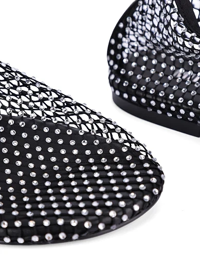 Женские ботинки из сетки черные - фото 5 - Miraton