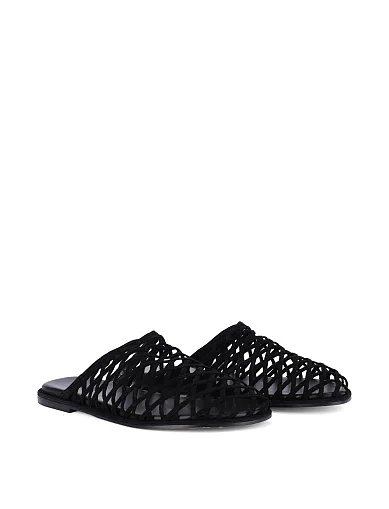 Жіночі сліпери велюрові чорні(B2508A-07) - фото 3 - Miraton