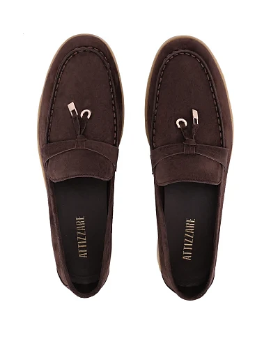 Жіночі сліпери велюрові коричневі(Y023-28-55) - фото 2 - Miraton