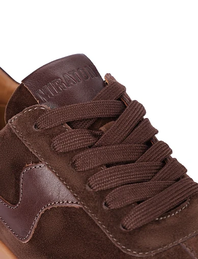 Жіночі кеди велюрові коричневі(201-25102-4-1) - фото 6 - Miraton