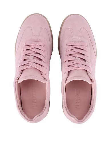 Жіночі кеди велюрові рожеві(201-25102-6-1) - фото 2 - Miraton