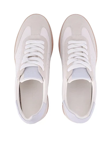 Жіночі кеди велюрові білі(201-25103-7-1) - фото 2 - Miraton