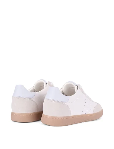 Жіночі кеди велюрові білі(201-25103-7-1) - фото 4 - Miraton