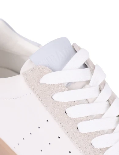 Жіночі кеди велюрові білі(201-25103-7-1) - фото 5 - Miraton