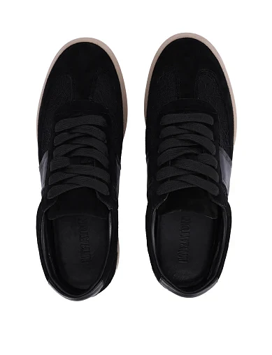 Жіночі кеди велюрові чорні(201-25102-7) - фото 2 - Miraton