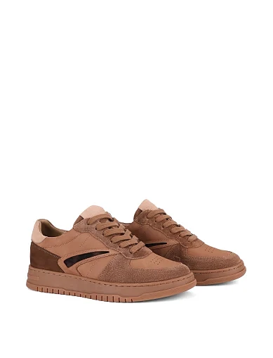 Жіночі кеди велюрові коричневі(201-3201-25) - фото 3 - Miraton