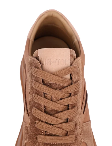 Жіночі кеди велюрові коричневі(201-3201-25) - фото 7 - Miraton