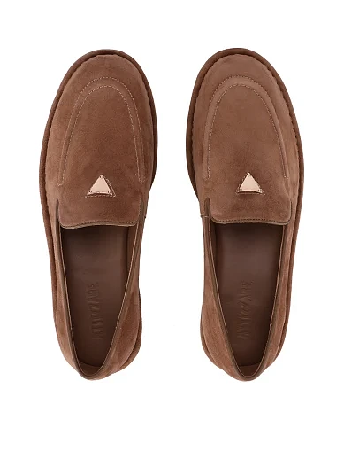 Женские слиперы велюровые бежевые - фото 2 - Miraton