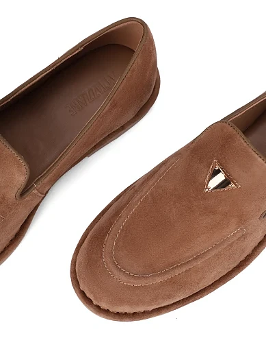 Женские слиперы велюровые бежевые - фото 5 - Miraton