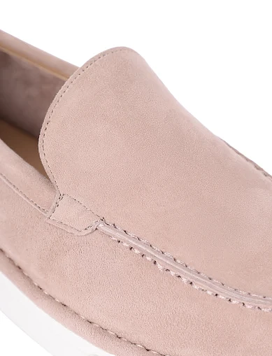 Женские слиперы велюровые бежевые - фото 5 - Miraton