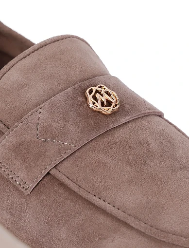 Женские слиперы велюровые бежевые - фото 5 - Miraton