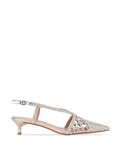 Жіночі туфлі шкіряні золотого кольору(203-24102-79-1) - фото 1 - Miraton