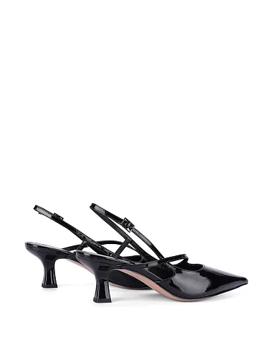 Жіночі туфлі лакові чорні(203-25132-22-1) - фото 4 - Miraton