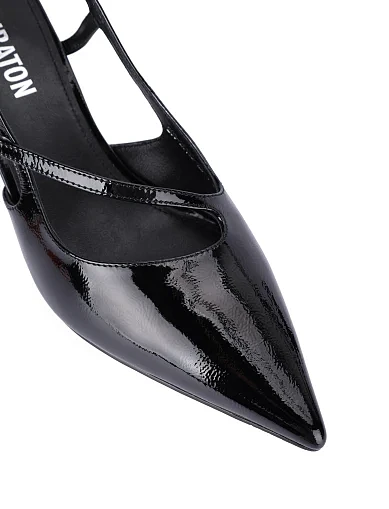 Жіночі туфлі лакові чорні(203-25132-22-1) - фото 5 - Miraton