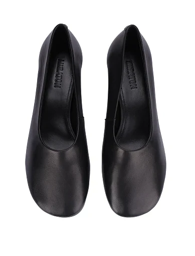 Жіночі туфлі шкіряні чорні(203-25141-01-3) - фото 2 - Miraton