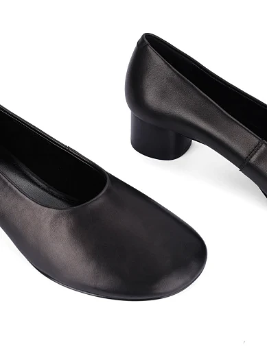 Жіночі туфлі шкіряні чорні(203-25141-01-3) - фото 5 - Miraton