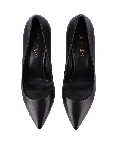 Женские туфли кожаные черные - фото 2 - Miraton