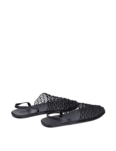 Жіночі сліпери тканинні чорні(TYL1537-1) - фото 4 - Miraton