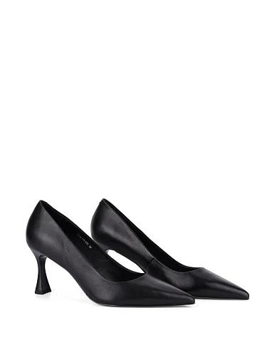 Жіночі туфлі шкіряні чорні(611A-01-S10) - фото 3 - Miraton