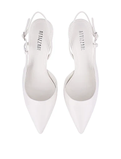 Жіночі туфлі шкіряні рисового кольору(611L-09-S506) - фото 2 - Miraton