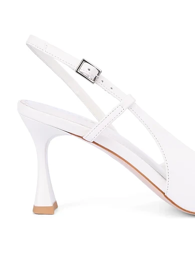 Жіночі туфлі шкіряні рисового кольору(611L-09-S506) - фото 5 - Miraton