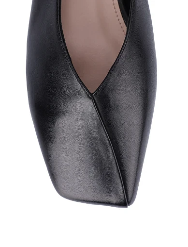 Жіночі балетки шкіряні чорні(615A-07-S10) - фото 5 - Miraton