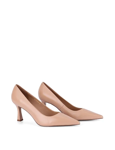 Жіночі туфлі шкіряні бежеві(698A-01-S509) - фото 3 - Miraton