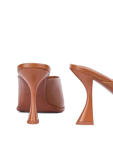 Жіночі сабо шкіряні бежеві(G5072-1) - фото 5 - Miraton