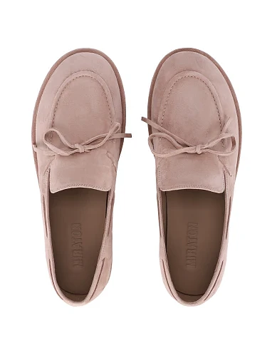 Женские слиперы велюровые бежевые - фото 2 - Miraton