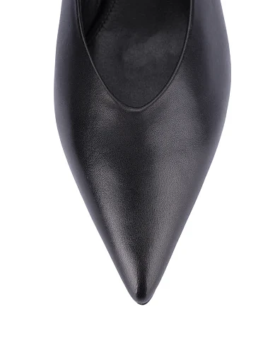 Женские туфли кожаные черные - фото 6 - Miraton