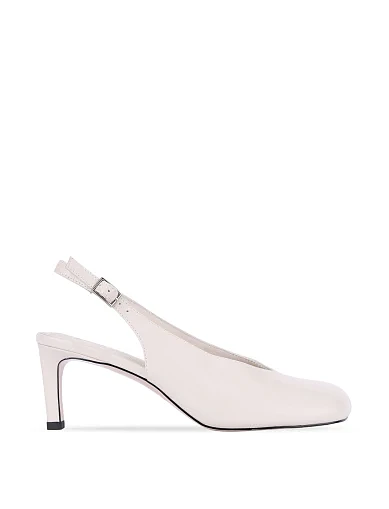 Женские туфли кожаные рисового цвета - фото 1 - Miraton