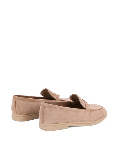 Жіночі слипери велюрові бежеві(518-2-1) - фото 4 - Miraton