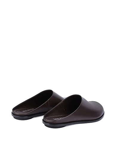 Жіночі сліпери шкіряні коричневі(999-6-1) - фото 4 - Miraton