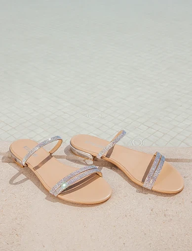 Жіночі шльопанці шкіряні бежеві(L2397-1-2) - фото 7 - Miraton