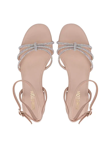 Жіночі сандалії шкіряні бежеві(L633-28-2) - фото 2 - Miraton